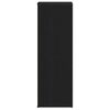 vidaXL Scarpiera Rovere Nero 54x34x100,5 cm in Legno Multistrato