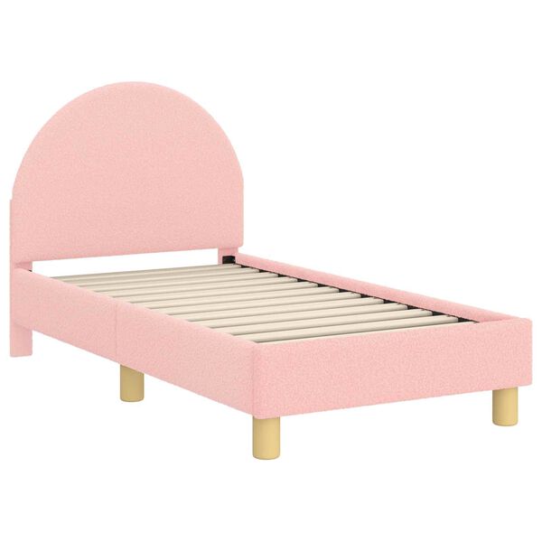 vidaXL Struttura letto per bambini con testata Rosa 70 x 140 cm