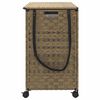 vidaXL Cesto Portabiancheria con Ruote 66x35x60 cm Rattan