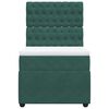 vidaXL Giroletto a Molle con Materasso Verde Scuro 80x200 cm Velluto