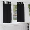 vidaXL Tende Blackout con Anelli 2 pcs Nero 175 x 140 cm Poliestere