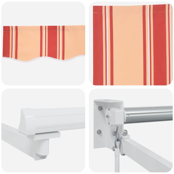 vidaXL Tenda da Sole Giallo e Arancione 350 x 250 x 165 cm Poliestere