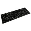vidaXL Tappeto da Cucina Lavabile Nero Mattutino 60x180 cm in Velluto