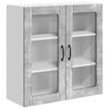 vidaXL Mobile in vetro da parete LUCCA Grigio Cemento 80 x 31 x 80 cm