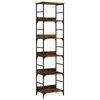 vidaXL Libreria Rovere Fumo 50x33x188,5 cm in Legno Multistrato