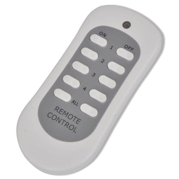 4 Prese Di Corrente Wireless Con Telecomando