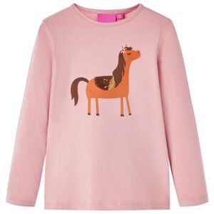 Maglietta per Bambini a Maniche Lunghe Rosa Chiaro 104