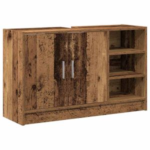 vidaXL Mobile da Bagno Legno vecchio 90 x 29 x 55 cm Legno multistrato