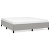 vidaXL Giroletto senza Materasso Grigio Chiaro 180x200 cm Tessuto