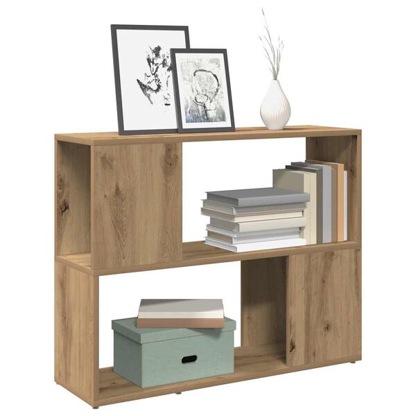 vidaXL Libreria/Divisorio Rovere Artigianale 80x24x63 cm