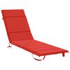 vidaXL Cuscino per Lettino GEMERT 100% Poliestere Rosso