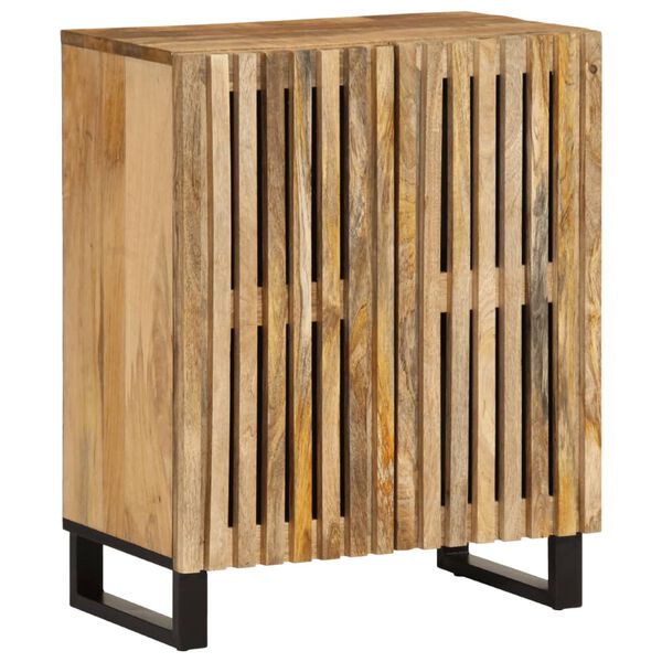 vidaXL Credenza 60x34x75 cm in Legno Massello di Mango Grezzo