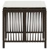 vidaXL Sgabelli Giardino con Cuscini 4pz Marroni 41x41x36cm Polyrattan