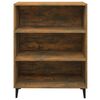 vidaXL Credenza Rovere Fumo 69,5x32,5x90 cm in Legno Multistrato