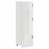 vidaXL Armadio da Cucina Kalmar Bianco Lucido in Legno Multistrato
