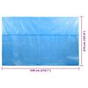 Telo Copripiscina Solare Copertura Rettangolare PE 549 x 274 cm Blu