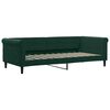 vidaXL Divano Letto Estraibile Cassetti Verde Scuro 90x200cm Velluto