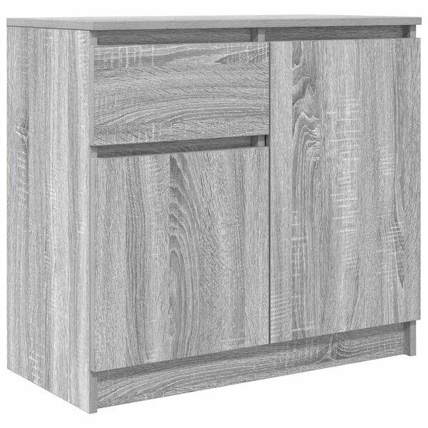 vidaXL Credenza con Cassetto Grigio Sonoma 71x35x65 cm in Truciolato
