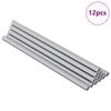 vidaXL Asta Filettata 12 pz Argento 6 x 135 mm Acciaio