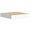 vidaXL Scaffali a Parete 4 pz Rovere e Bianco 23x23,5x3,8 cm in MDF