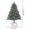 vidaXL Albero di Natale artificiale con 300 LED Verde 180 cm