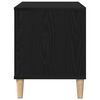 vidaXL Mobile porta vinili Rovere Nero 100 x 38 x 48 cm