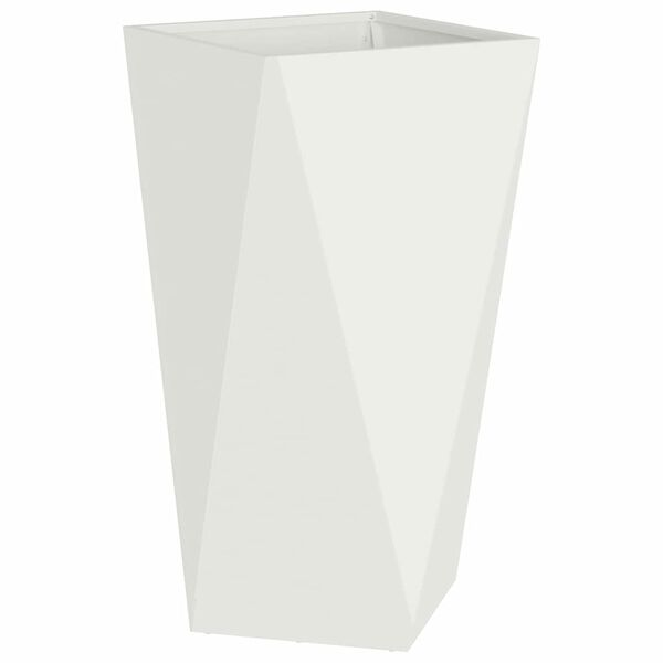 vidaXL Fioriera Bianco 40 x 40 x 75 cm Acciaio