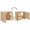 vidaXL Armadietto da Bagno Rovere Sonoma 65x33x60cm Legno Multistrato