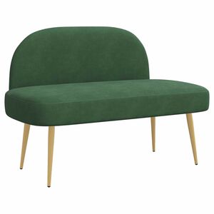 vidaXL Panchina imbottita con schienale Verde giungla 110 x 60 x 76 cm