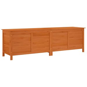 vidaXL Contenitore da Giardino Marrone 198,5x50x56,5 cm Massello Abete