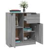 vidaXL Credenze 2 pz Grigio Sonoma 60x30x70 cm in Legno Multistrato