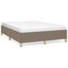 vidaXL Giroletto senza Materasso Tortora 140x200 cm in Tessuto