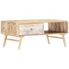 vidaXL Tavolino da Salotto 88x60x40 cm in Legno Massello di Mango