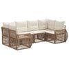 vidaXL Set Divano da Giardino 6 pz 6-Numero di posti