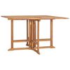 vidaXL Tavolo da Giardino Pieghevole 110x110x75 cm in Massello di Teak