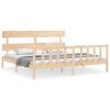 vidaXL Giroletto senza Materasso 200x200 cm in Legno Massello di Pino