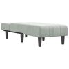 vidaXL Chaise Longue in Velluto Grigio Chiaro