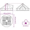 vidaXL Tenda Familiare Tipi per 8 Persone Blu Impermeabile