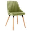 323055 vidaXL Dining Chairs 2 pcs Light Green Velvet