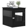 vidaXL Mobile per cuccia per cani Rovere Nero 80x64,5x71 cm in legno ingegnerizzato