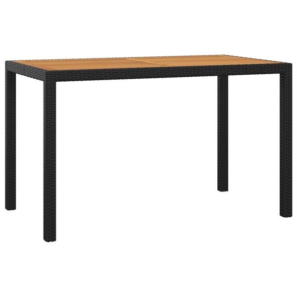 vidaXL Set da Pranzo da Giardino 5 pz con Cuscini in Polyrattan Nero