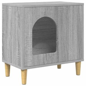 vidaXL Casa per Gatti Grigio Sonoma 51 x 30 x 52 cm