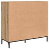 vidaXL Credenza Rovere artigianale 89,5 x 33 x 82 cm Legno multistrato
