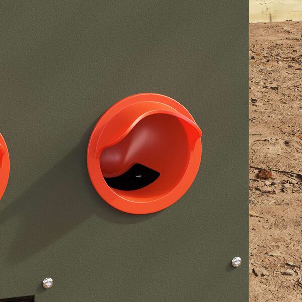 vidaXL Feeder per pollo Verde oliva 60,5 x 29 x 51 cm