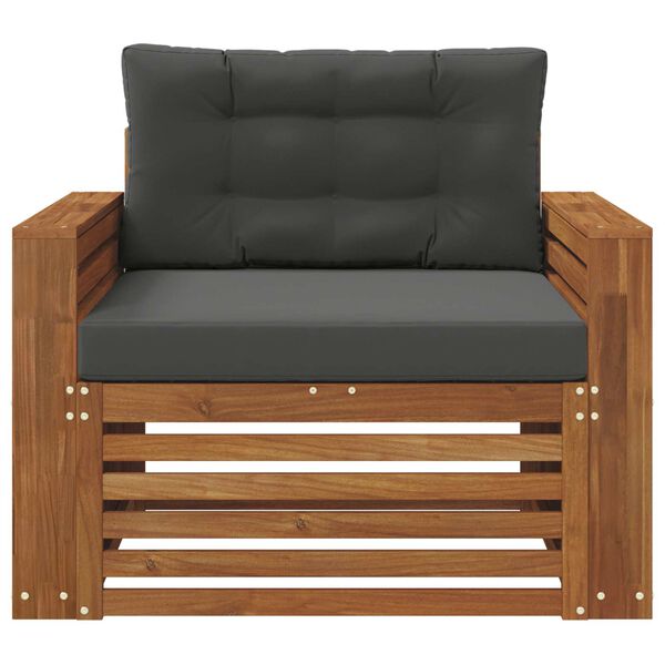 vidaXL Set di divani da esterno Legno di Acacia Massello e Poliestere