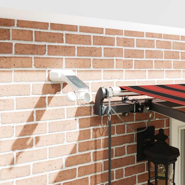 vidaXL Tenda Automatica Sensore Vento e LED 400x350 cm Arancio Marrone