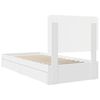 vidaXL Letto con Contenitore Bianco 90 x 190 cm Legno multistrato