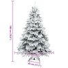vidaXL Albero di Natale artificiale con 300 LED Bianco 180 cm PE e PVC