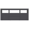 vidaXL Mobile Porta TV Grigio 120x30x50 cm in Legno Multistrato