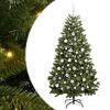 vidaXL Albero di Natale Artificiale con Rami Pieghevoli Verde 180 cm